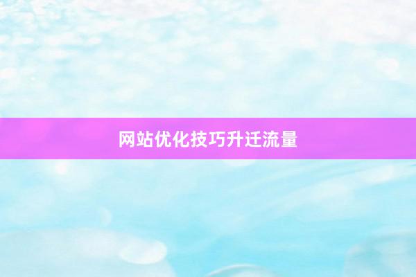网站优化技巧升迁流量